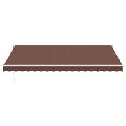 Brown automatic retractable awning 450x300 cm V0151 Vetonek