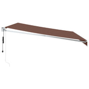 Brown automatic retractable awning 450x300 cm V0151 Vetonek