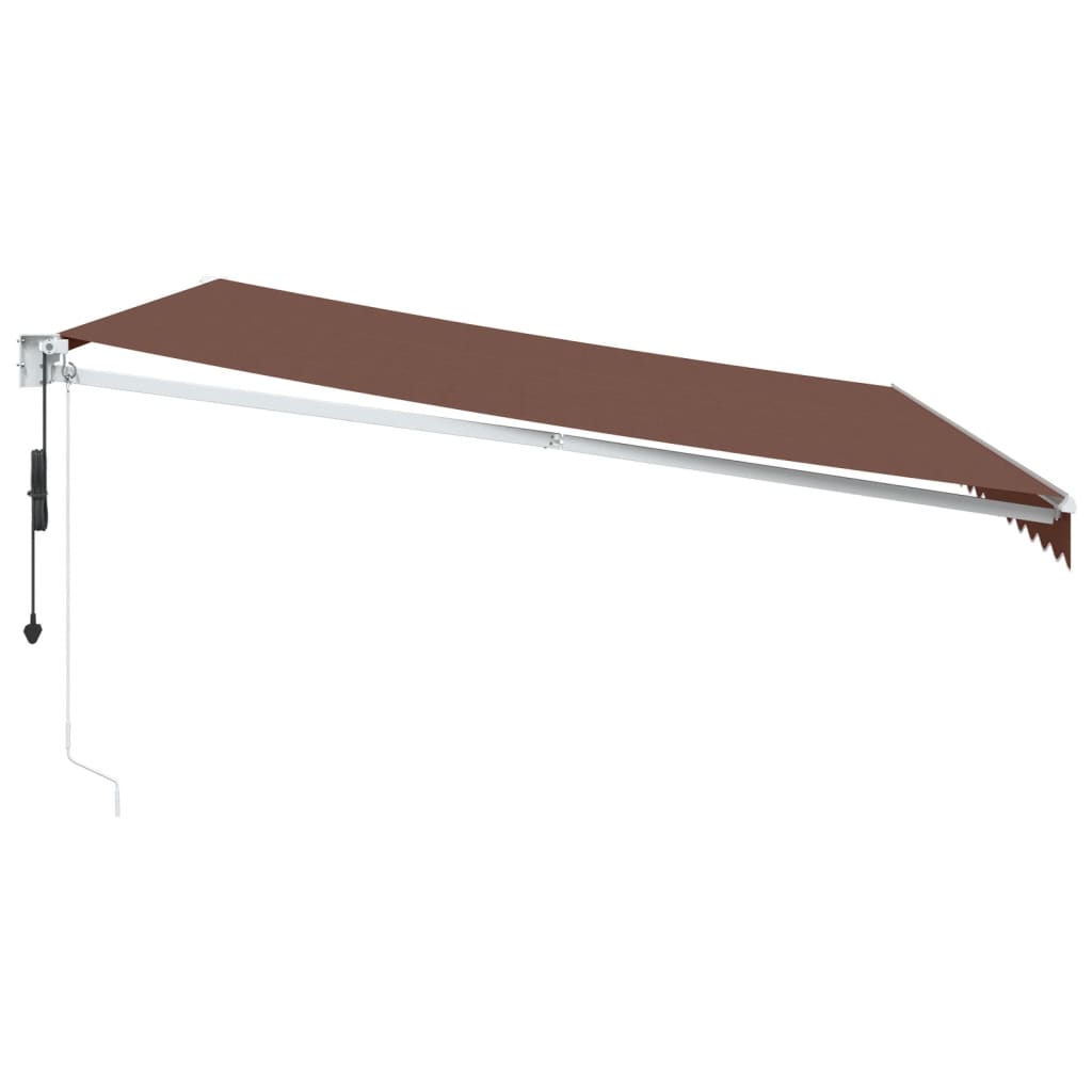 Brown automatic retractable awning 450x300 cm V0151 Vetonek