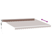 Brown automatic retractable awning 450x300 cm V0151 Vetonek