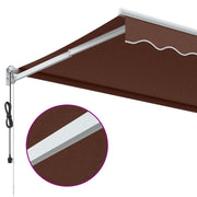 Brown automatic retractable awning 450x300 cm V0151 Vetonek