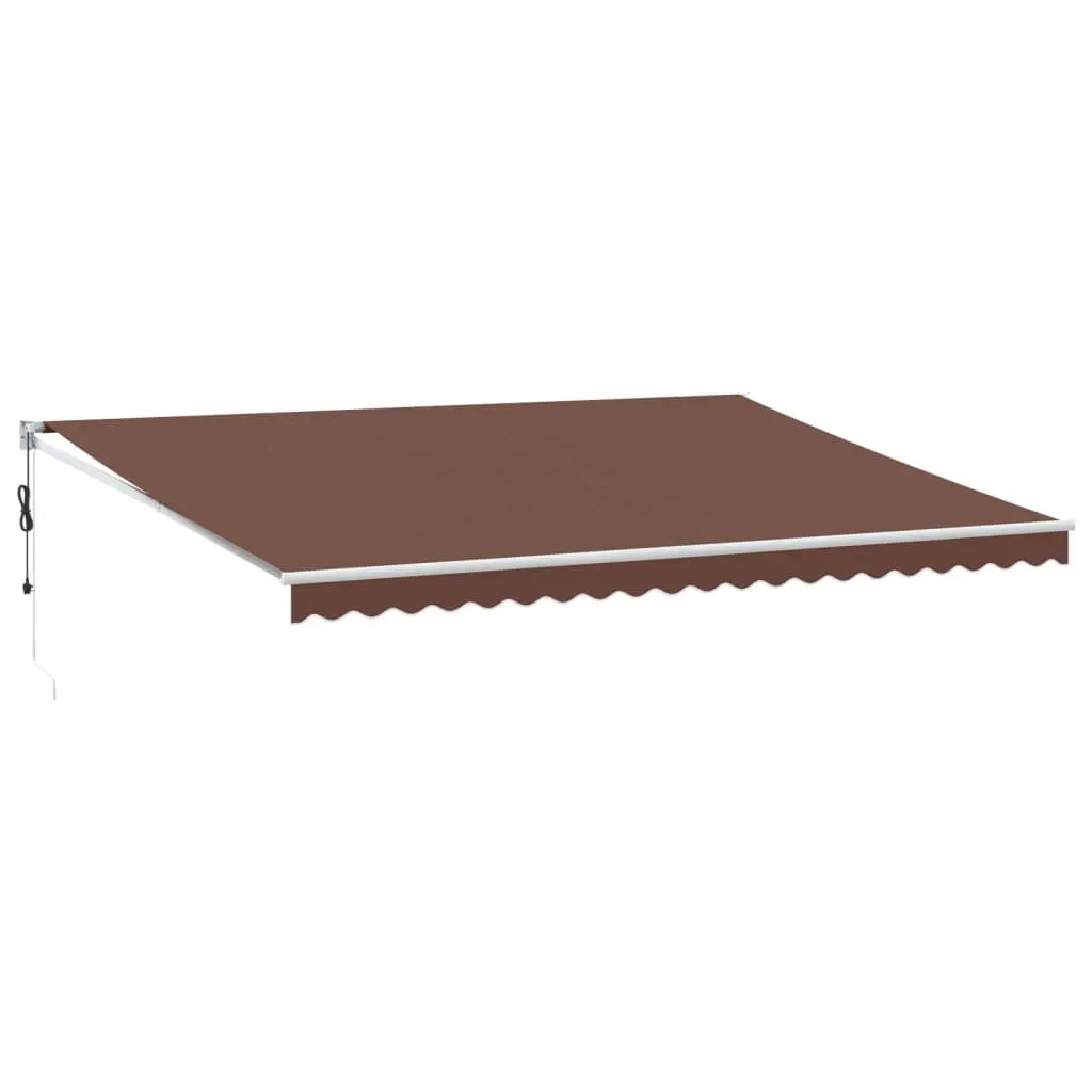 Brown automatic retractable awning 500x300 cm V0168 Vetonek