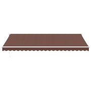 Brown automatic retractable awning 500x300 cm V0168 Vetonek