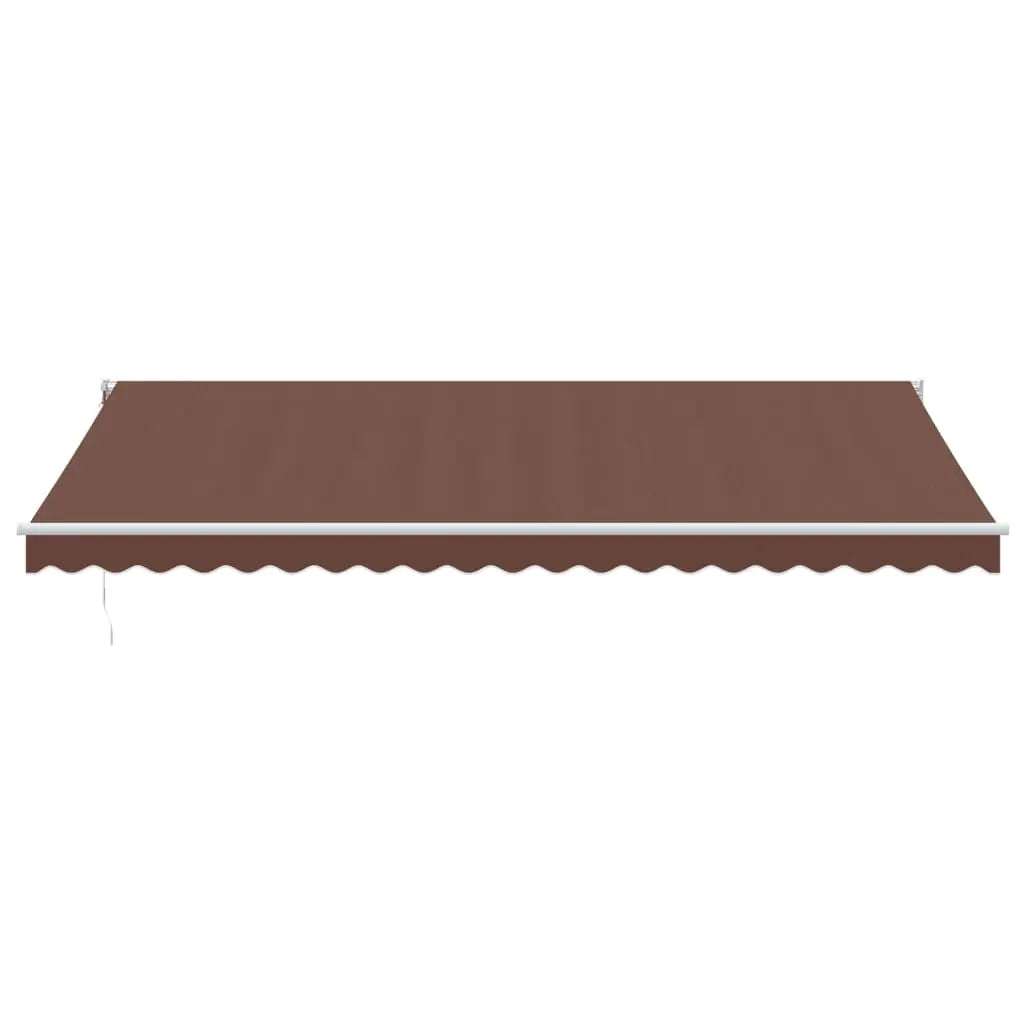 Brown automatic retractable awning 500x300 cm V0168 Vetonek