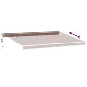 Brown automatic retractable awning 500x300 cm V0168 Vetonek