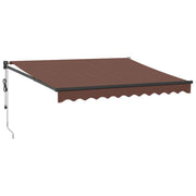 Burgundy automatic retractable awning 300x250 cm V0175 Vetonek