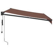 Burgundy automatic retractable awning 300x250 cm V0175 Vetonek