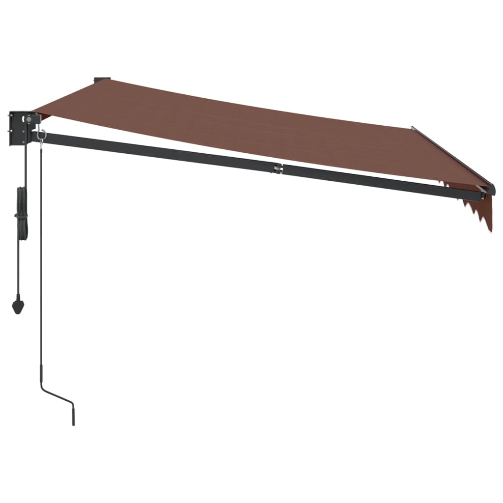 Burgundy automatic retractable awning 300x250 cm V0175 Vetonek