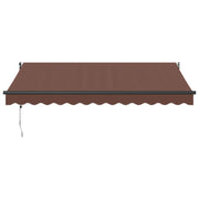 Brown automatic retractable awning 350x250 cm V0182 Vetonek