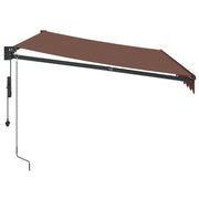 Brown automatic retractable awning 350x250 cm V0182 Vetonek