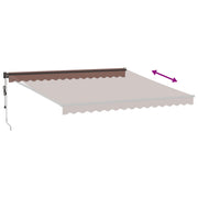 Brown automatic retractable awning 400x300 cm V0199 Vetonek