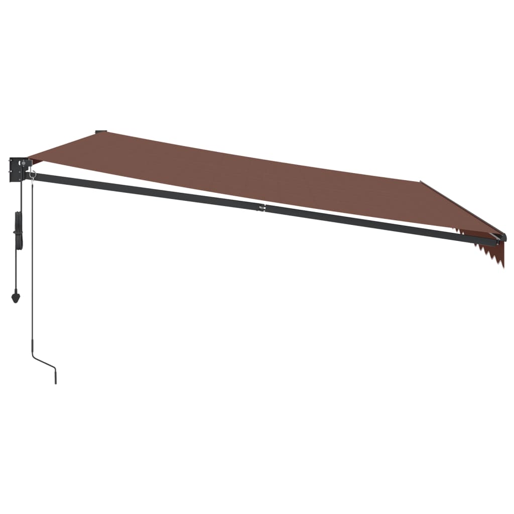 Brown automatic retractable awning 450x300 cm V0205 Vetonek