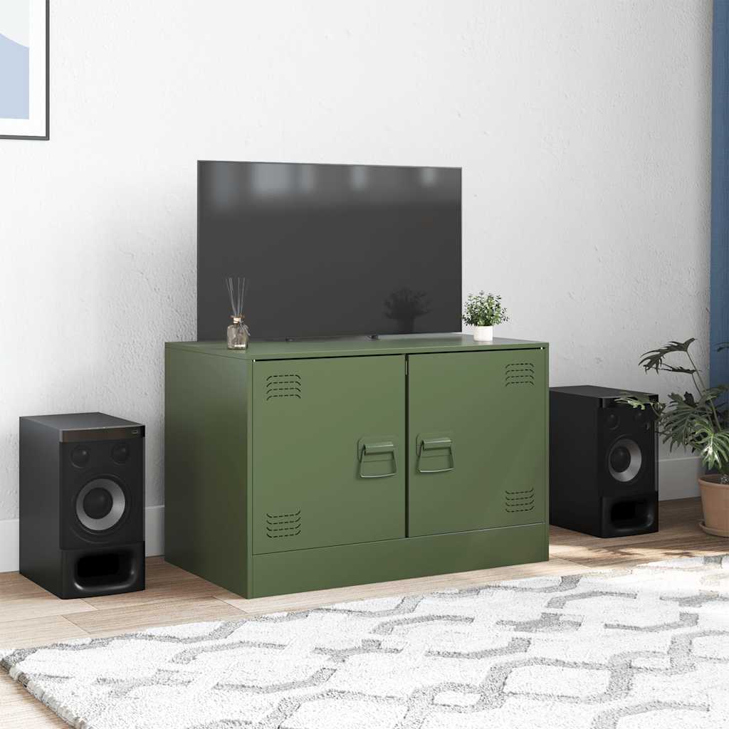 67x39x44 cm green steel tv furniture