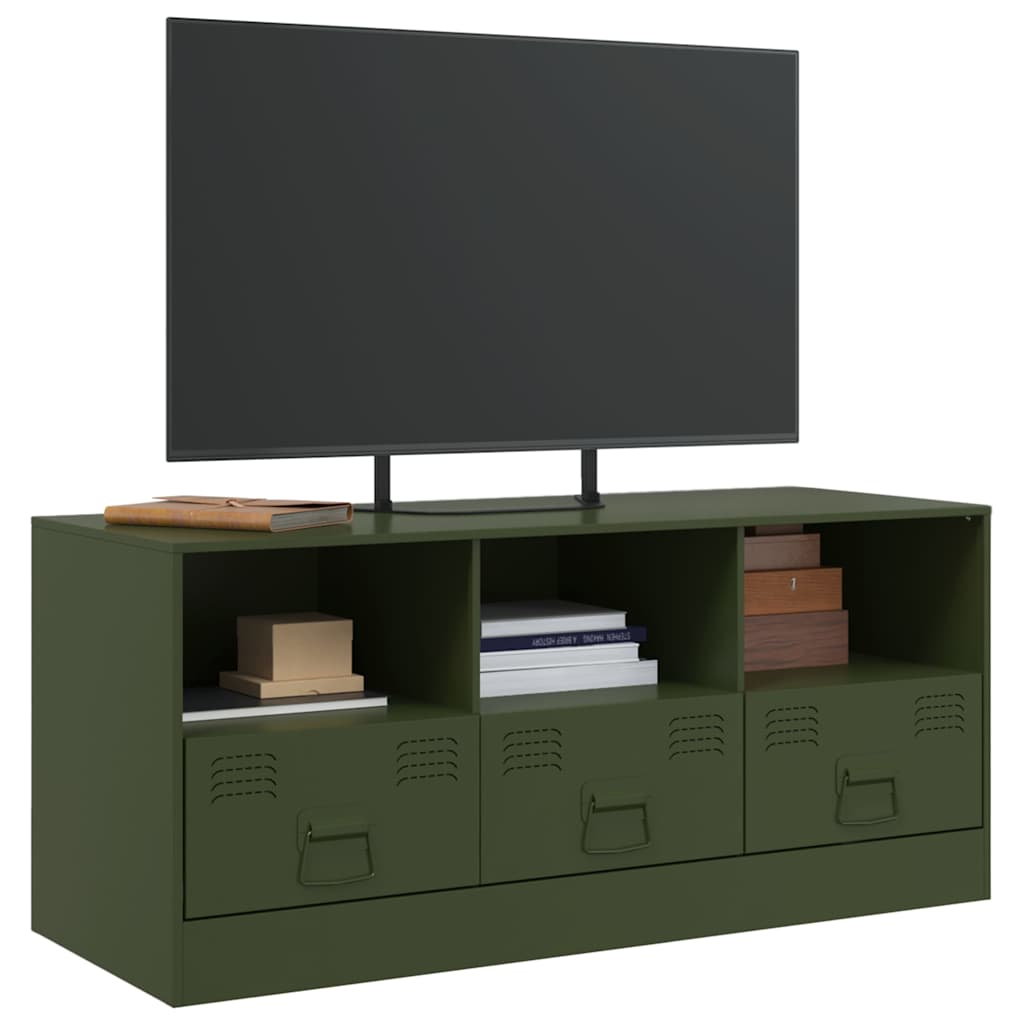 99x39x44 cm V37 Móveis de TV de aço verde