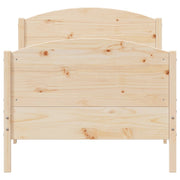 Estructura de cama sin colchón madera maciza de pino 90x190 cm v7679 - Vetonek