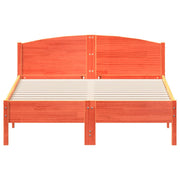 Estructura de cama sin colchón madera maciza marrón 120x190 cm v7990 - Vetonek