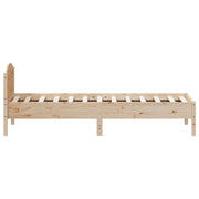 Estructura de cama sin colchón madera maciza de pino 90x200 cm v8034 - Vetonek