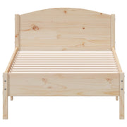 Estructura de cama sin colchón madera maciza de pino 90x190 cm - Vetonek