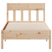 Estructura de cama sin colchón madera maciza de pino 90x200 cm - Vetonek