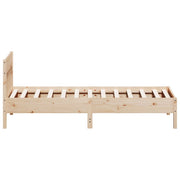Estructura de cama sin colchón madera maciza de pino 90x200 cm - Vetonek