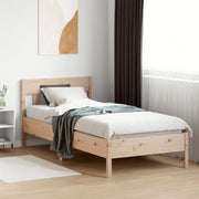 Estructura de cama sin colchón madera maciza pino 75x190 cm v8485 - Vetonek