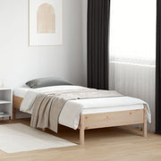 Estructura de cama sin colchón madera maciza de pino 90x200 cm - Vetonek
