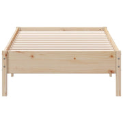 Estructura de cama sin colchón madera maciza de pino 90x200 cm - Vetonek