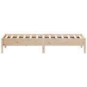 Estructura de cama sin colchón madera maciza de pino 90x200 cm - Vetonek