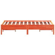 Estructura de cama sin colchón madera maciza marrón 120x190 cm - Vetonek