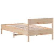 Estructura de cama sin colchón madera maciza de pino 90x200 cm - Vetonek