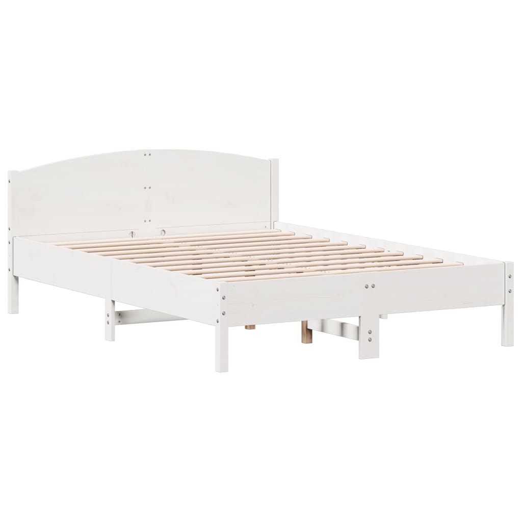 White pine wood without mattress structure 150x200 cm