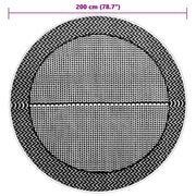 Alfombra exterior arakil gris ø200 cm pp v3891 - Vetonek