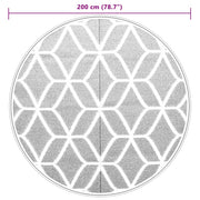 Alfombra exterior arakil gris ø200 cm pp v3976 Vetonek