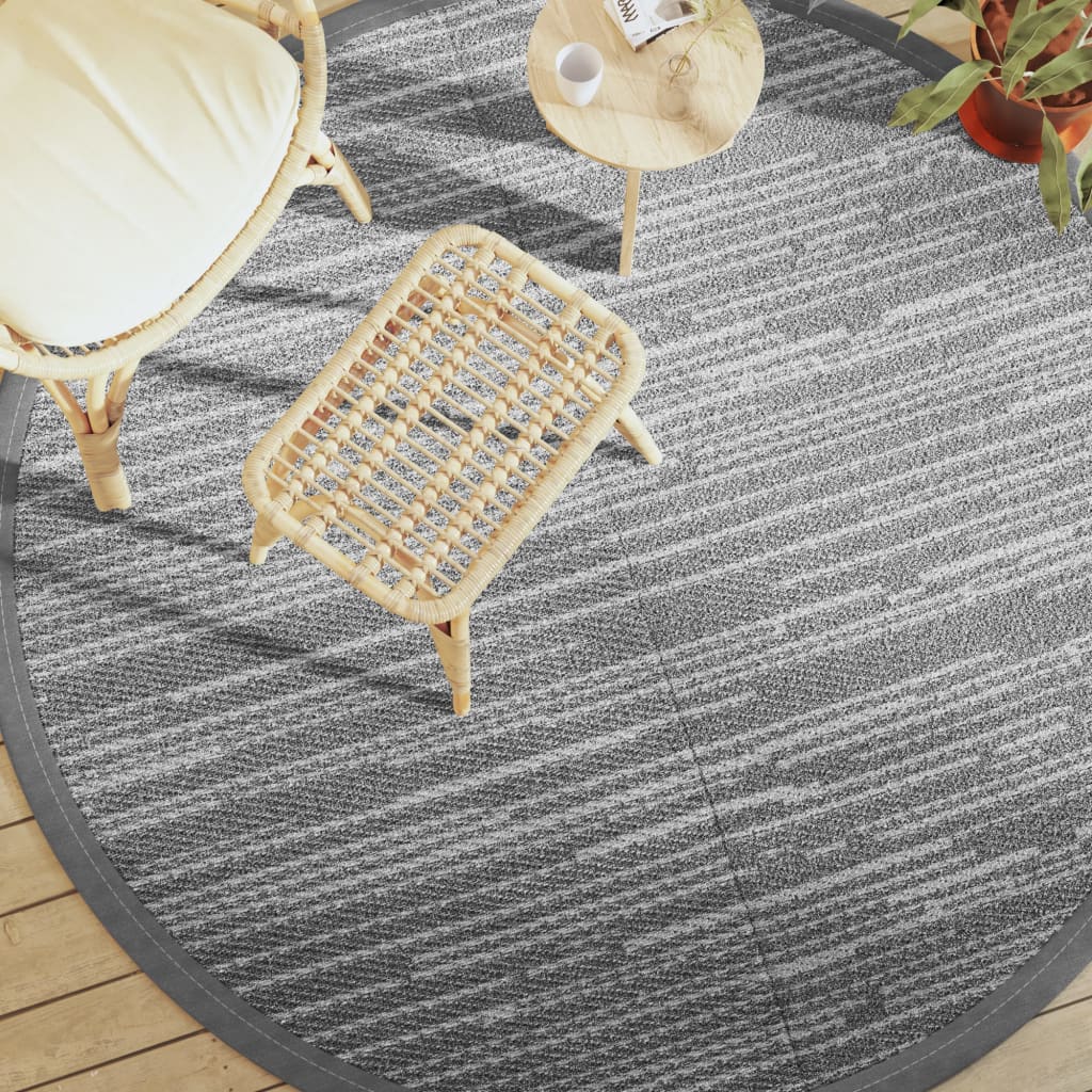 Alfombra exterior arakil gris ø200 cm pp v4133 Vetonek