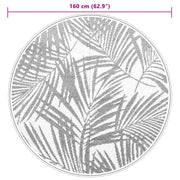 Alfombra exterior arakil verde ø160 cm pp v4409 - Vetonek