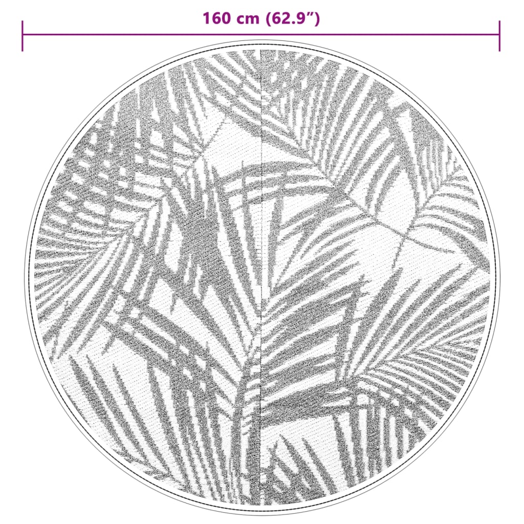 Alfombra exterior arakil verde ø160 cm pp v4409 - Vetonek