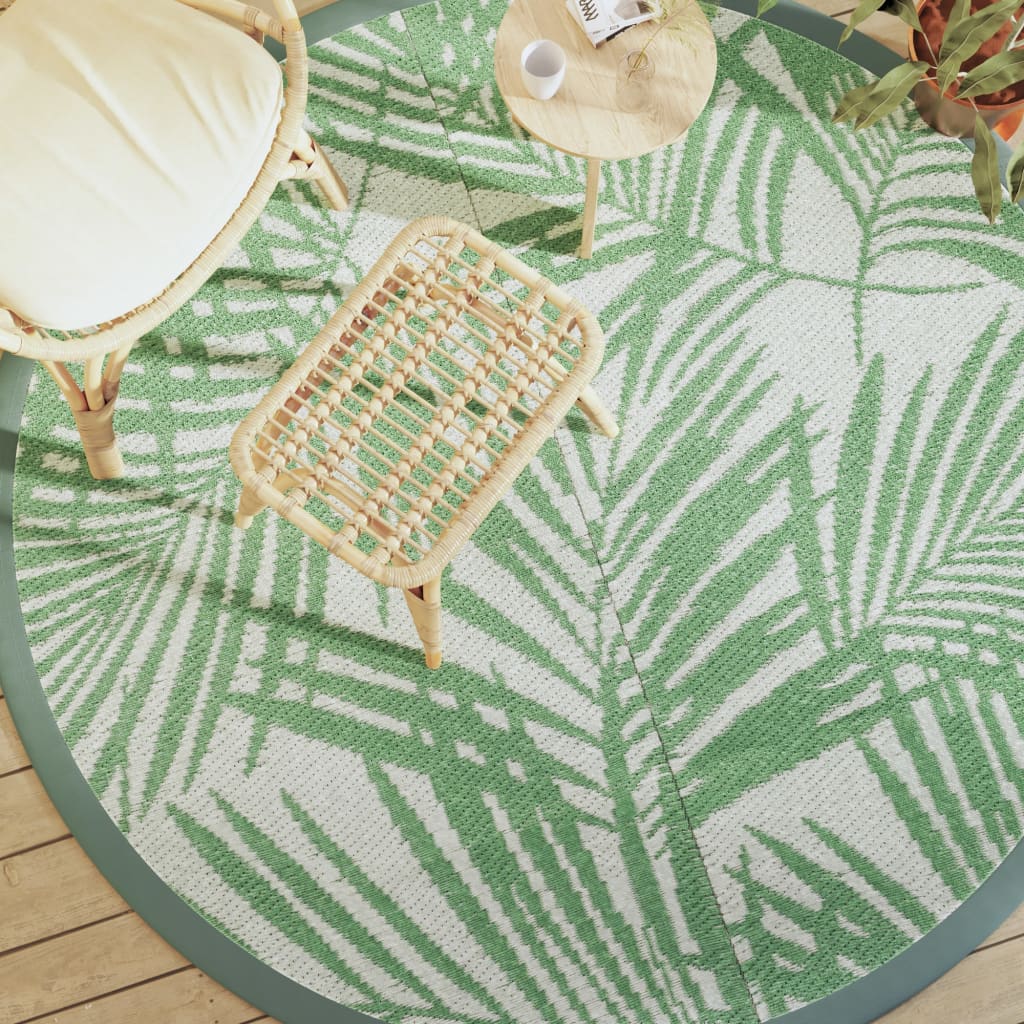 Alfombra exterior arakil verde ø200 cm pp v4416 Vetonek