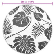 Alfombra exterior ARAKIL verde Ø200 cm PP V4492 Vetonek