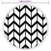 Alfombra exterior arakil gris ø200 cm pp v4539 Vetonek