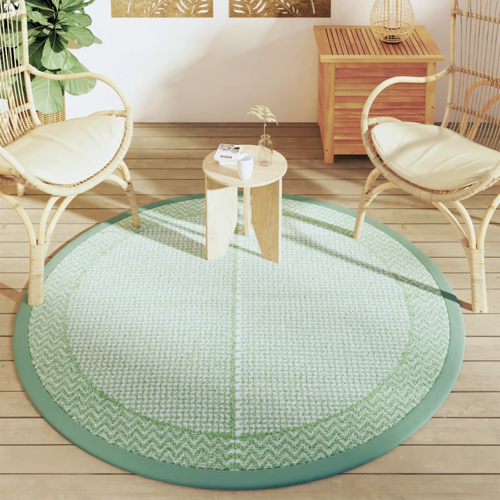 Alfombra exterior arakil verde ø160 cm pp v4560 - Vetonek