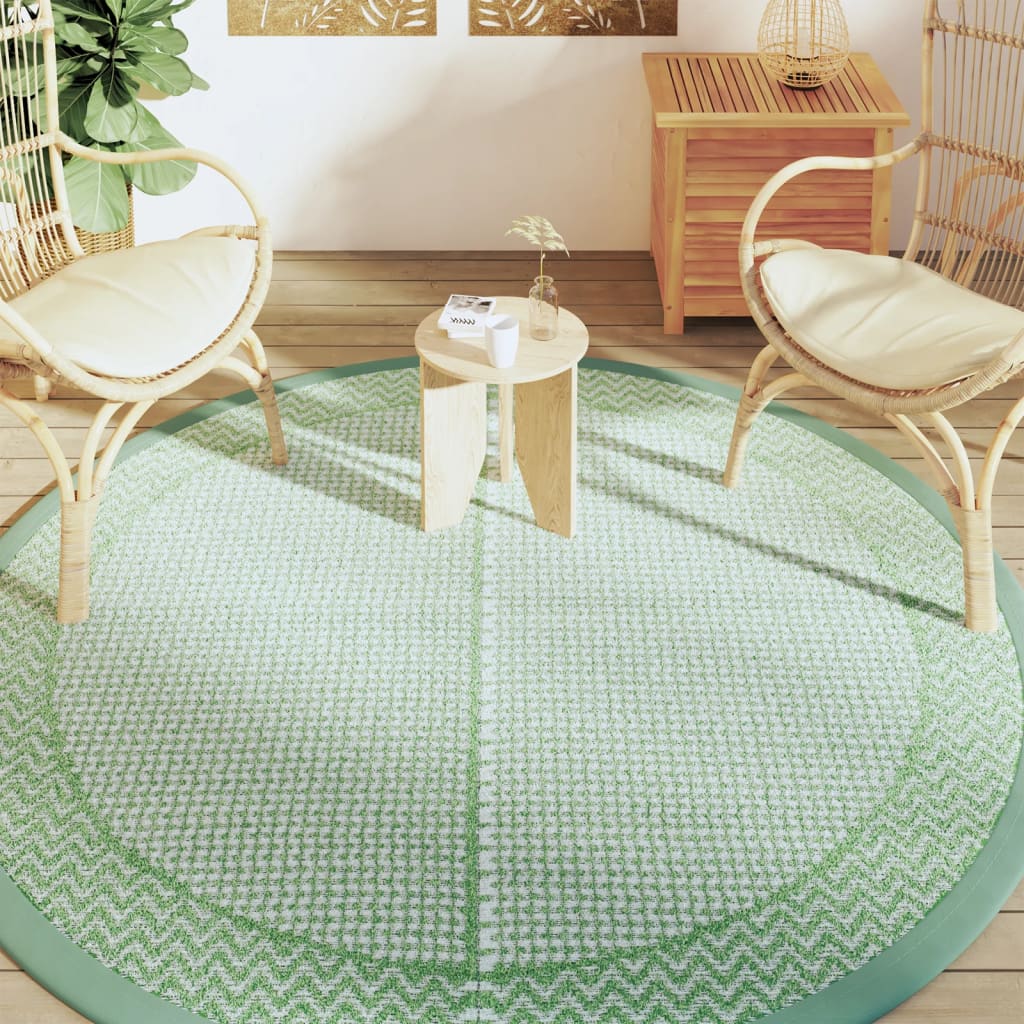 Alfombra exterior arakil verde ø200 cm pp v4577 Vetonek