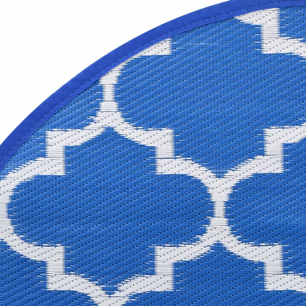 Alfombra exterior arakil azul ø200 cm pp v4690 Vetonek