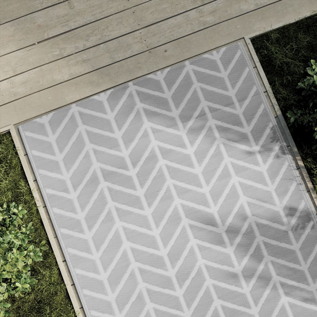 Vetonek Alfombra de exterior PP gris 120x180 cm