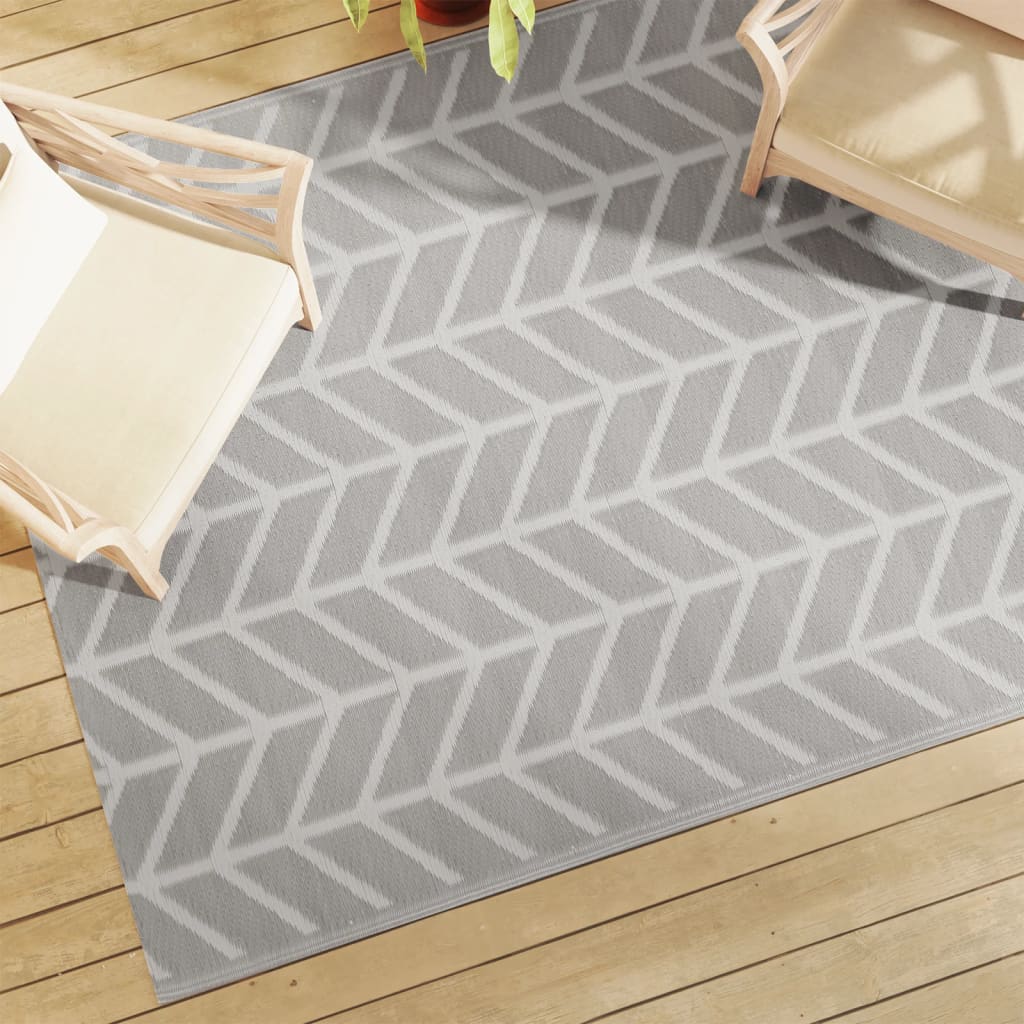 Vetonek Alfombra de exterior PP gris 160x230 cm