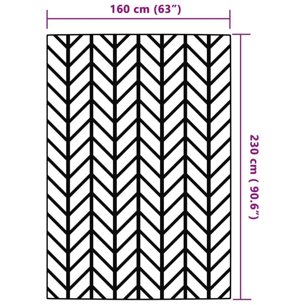 Alfombra de exterior PP gris 160x230 cm - Vetonek