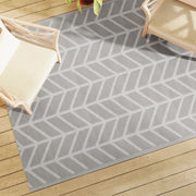 Alfombra exterior arakil pp gris 160x230 cm v4720 Vetonek