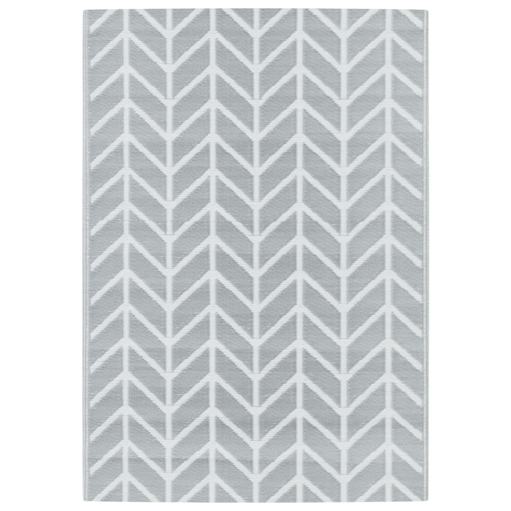 Alfombra exterior arakil pp gris 140x200 cm v4751 Vetonek