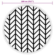 Alfombra exterior arakil gris ø200 cm pp v4799 - Vetonek