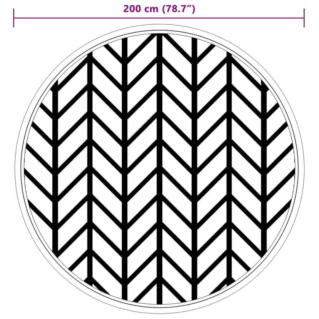 Alfombra exterior arakil gris ø200 cm pp v4799 - Vetonek