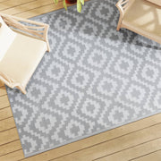Alfombra exterior arakil pp gris 160x230 cm v4829 Vetonek